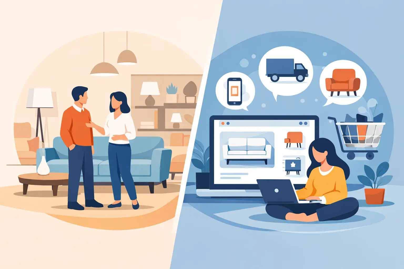 Five Star Furniture - Showroom Furniture vs Online Furniture Compared
