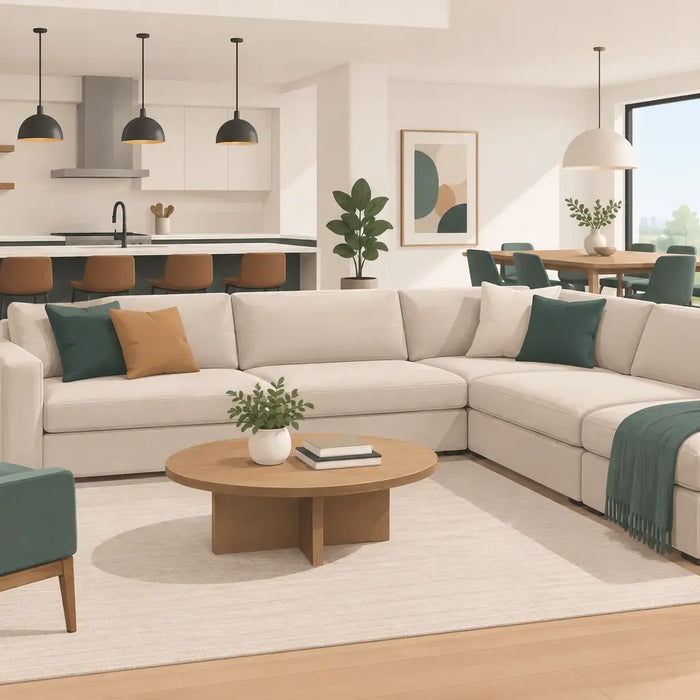 Five Star Furniture - Choosing a Sectional Sofa for Open Floorplan