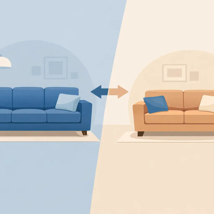 Five Star Furniture - Sofa vs Loveseat Sizing Made Simple