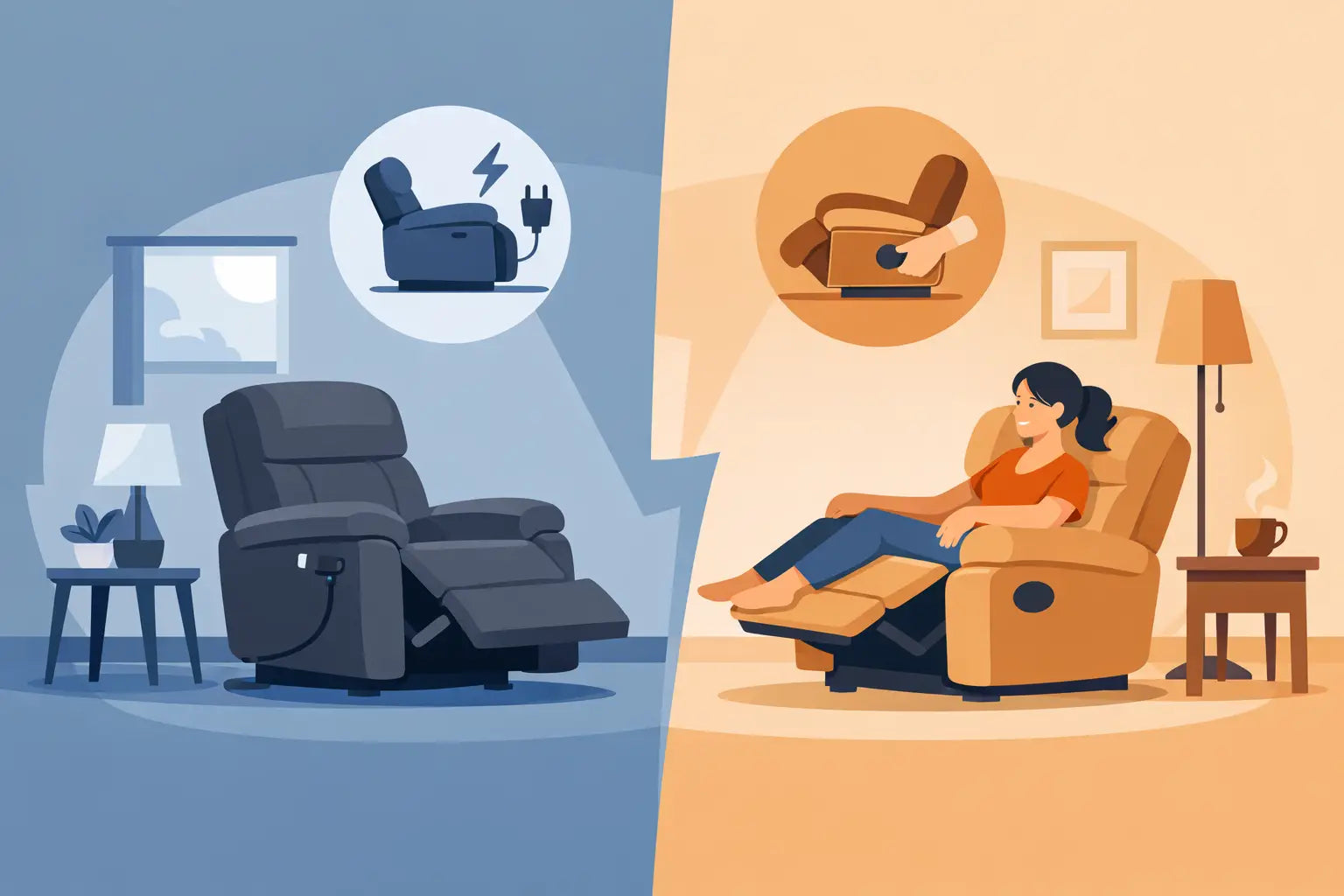 Five Star Furniture - Power Versus Manual Recliners for Your Home