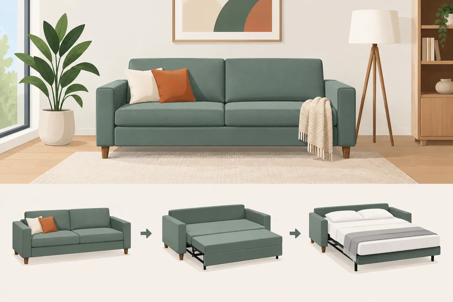 Five Star Furniture - How to Choose a Sleeper Sofa for Your Home