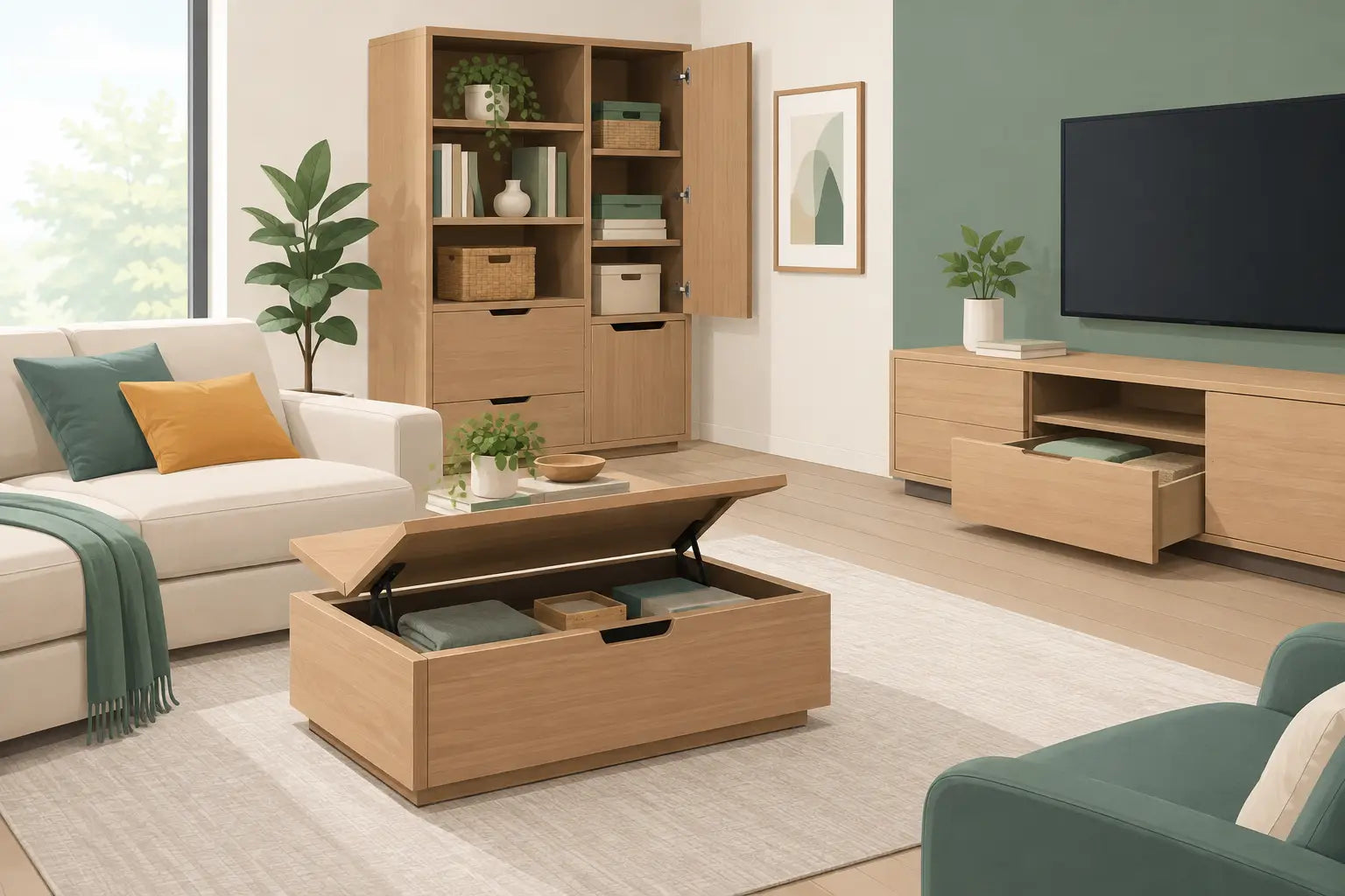 Five Star Furniture - Living Room Furniture Storage That Works Hard