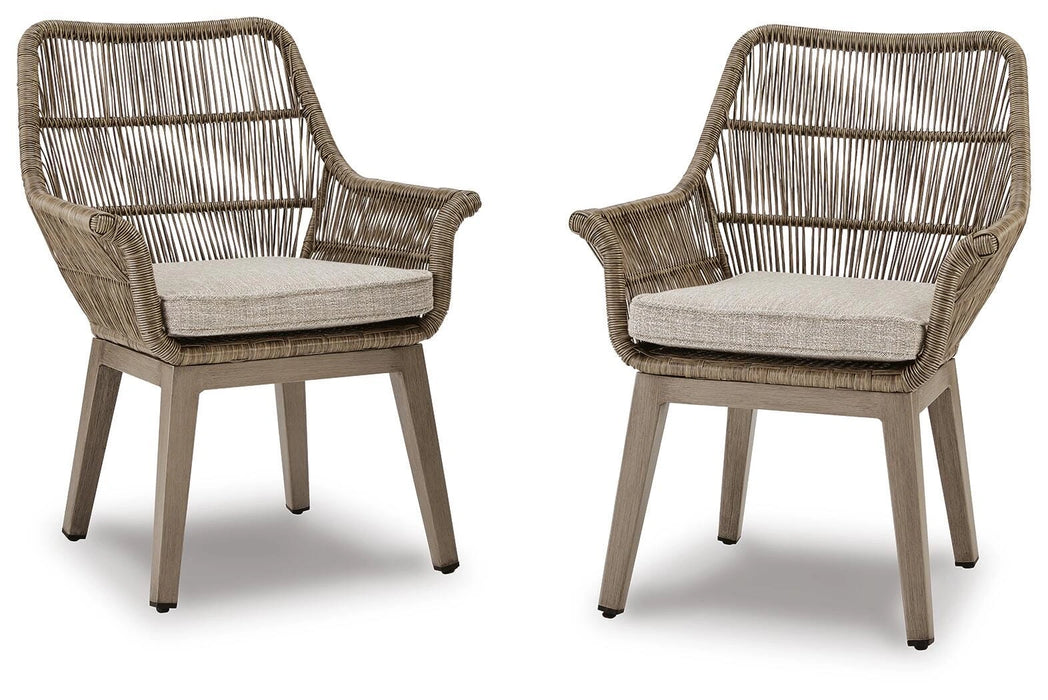Five Star Furniture - Beach Front Arm Chair with Cushion (Set of 2)