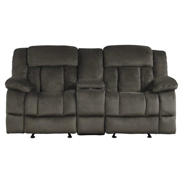 Five Star Furniture - Laurelton Double Glider Reclining Loveseat w/ Center Console in Chocolate 9636-2