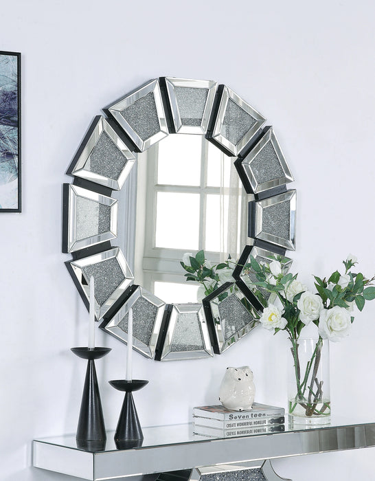 Five Star Furniture - Nowles Mirrored & Faux Stones Wall Decor