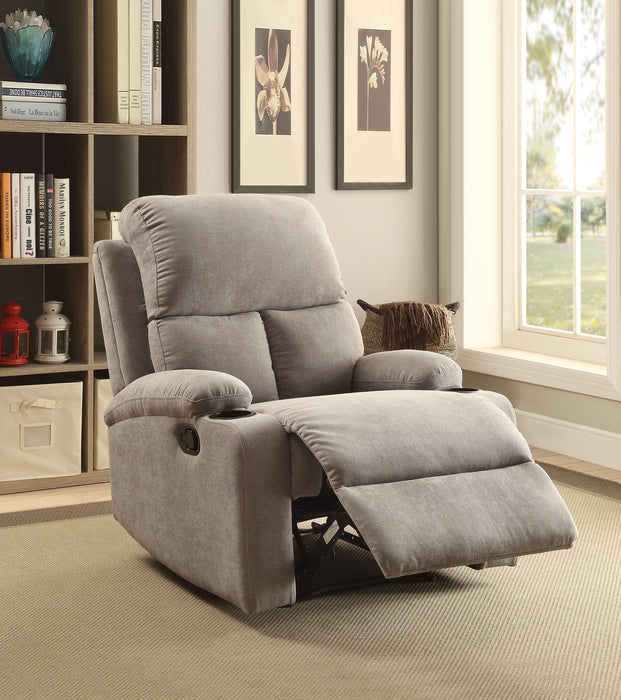 Five Star Furniture - Rosia Gray Velvet Recliner (Motion)