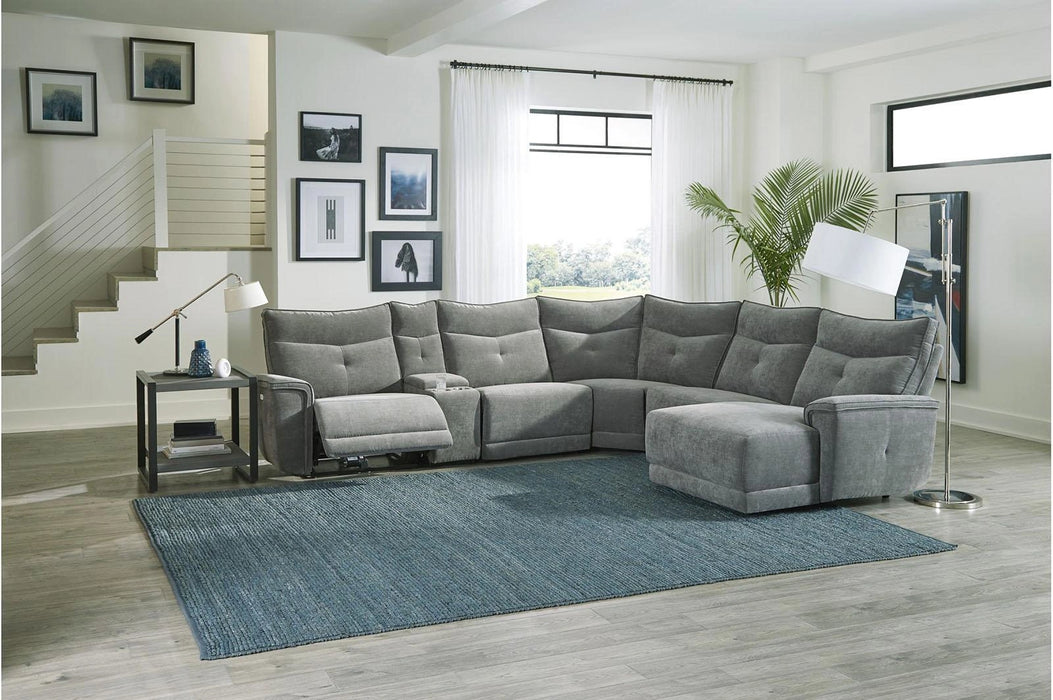 Five Star Furniture - Tesoro Right Side Chaise in Dark Gray 9509DG-5R