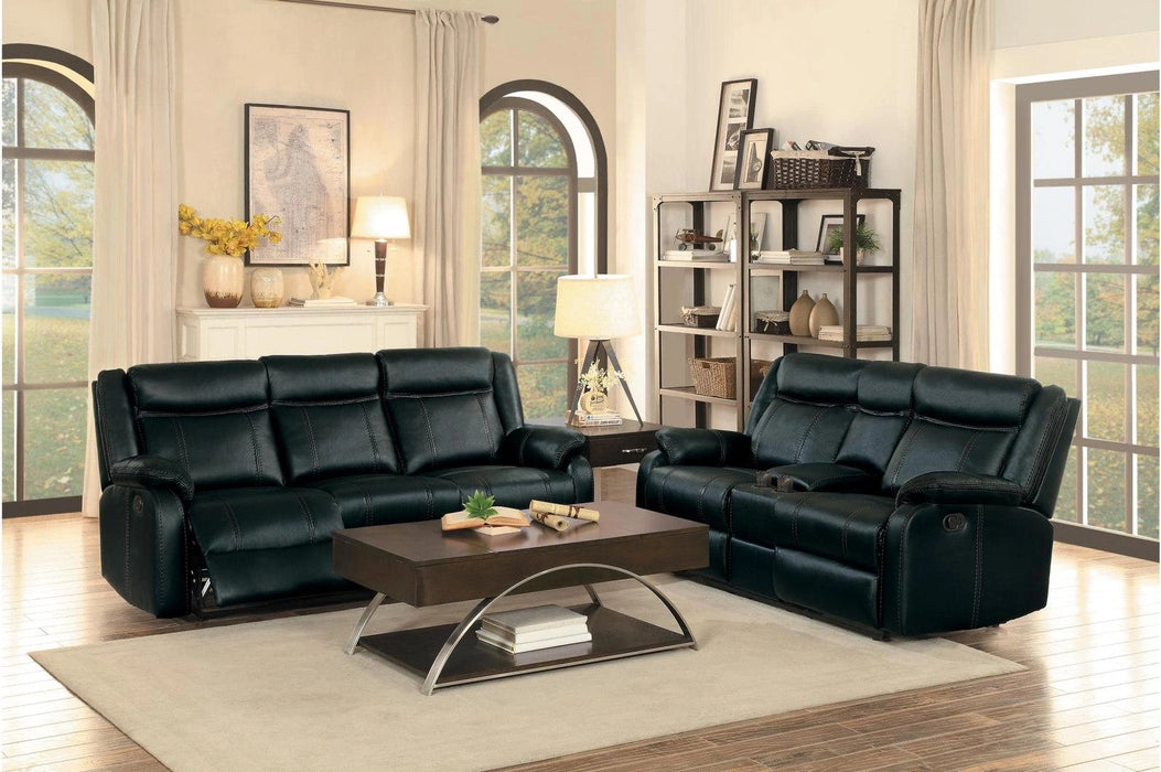 Five Star Furniture - Jude Double Glider Recliner Loveseat in Black 8201BLK-2