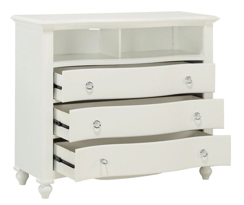 Five Star Furniture - Meghan 3 Drawer Media Chest in White 2058WH-11