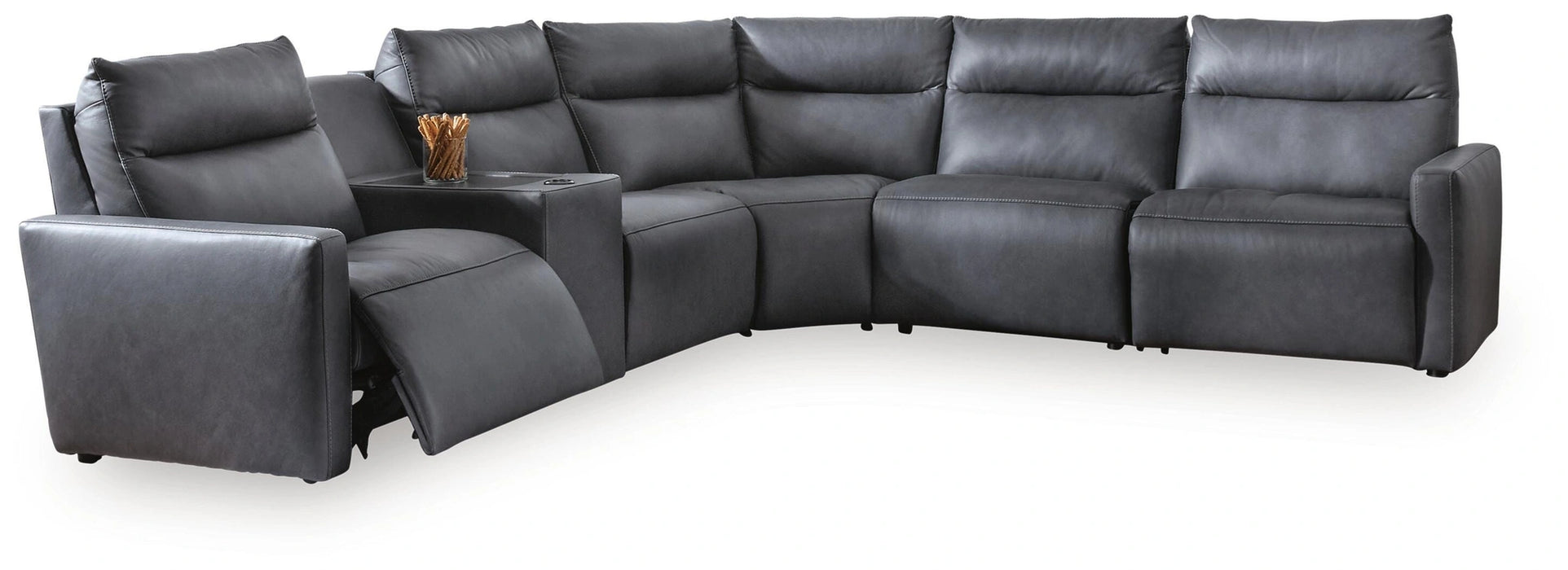 Five Star Furniture - ModZ Power Reclining Sectional with Audio Console