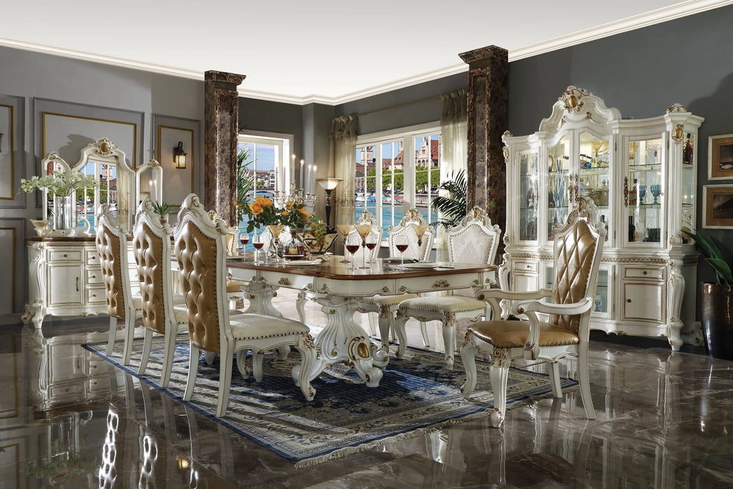 Five Star Furniture - Picardy Antique Pearl & Cherry Oak Dining Table