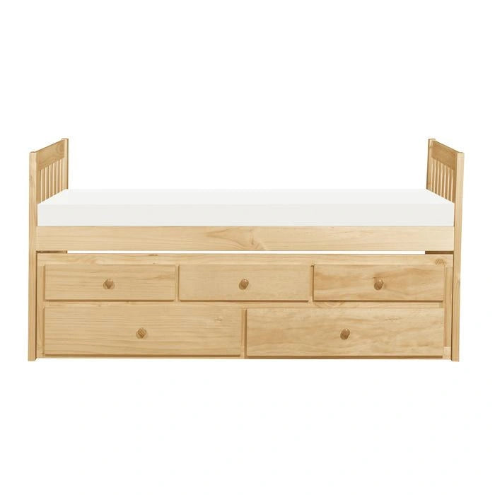 Five Star Furniture - Bartly Twin/Twin Trundle Bed w/ 2 Storage Drawers in Natural B2043PR-1*