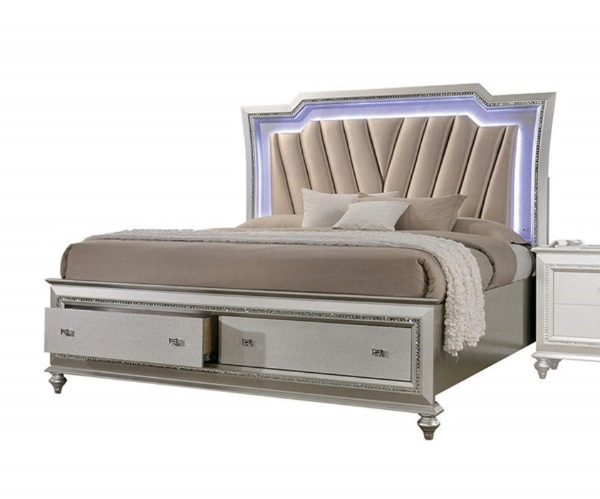 Five Star Furniture - Acme Furniture Kaitlyn Queen Storage Bed in Champagne