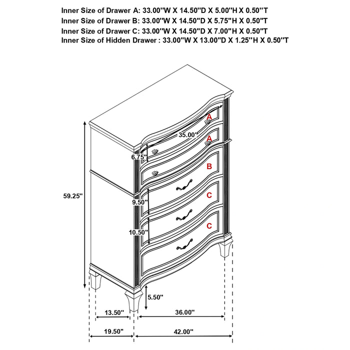 Five Star Furniture - Evangeline Chest of Drawers