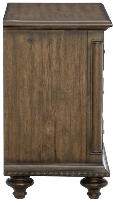 Five Star Furniture - Rachelle 3 Drawer Nightstand in Weathered Pecan 1693-4