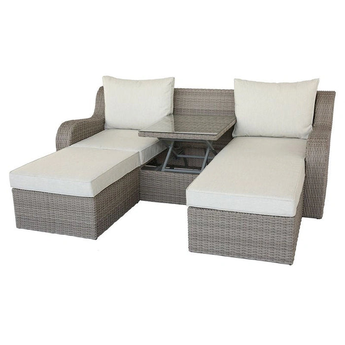 Five Star Furniture - Acme Salena Sofa Bed with Coffee Table in Beige/Gray 45010