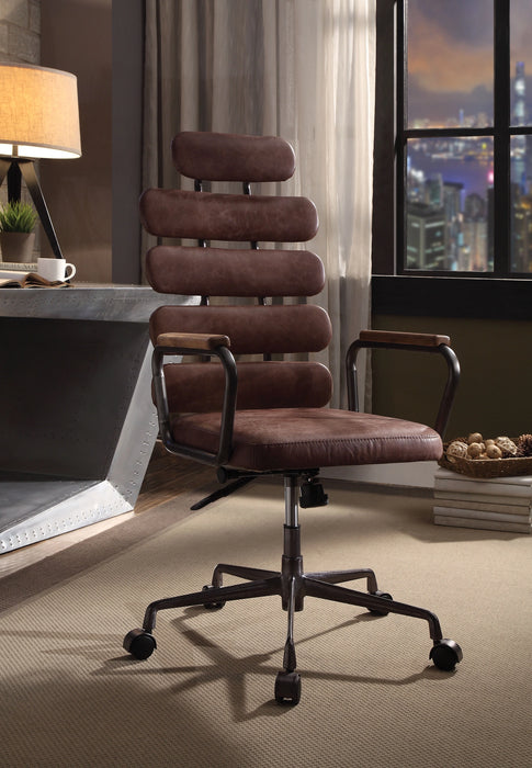 Five Star Furniture - Calan Vintage Whiskey Top Grain Leather Office Chair