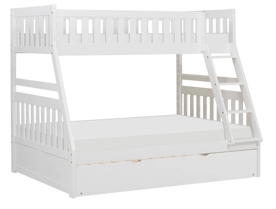 Five Star Furniture - Galen Twin/Full Bunk Bed w/ Twin Trundle in White B2053TFW-1*R