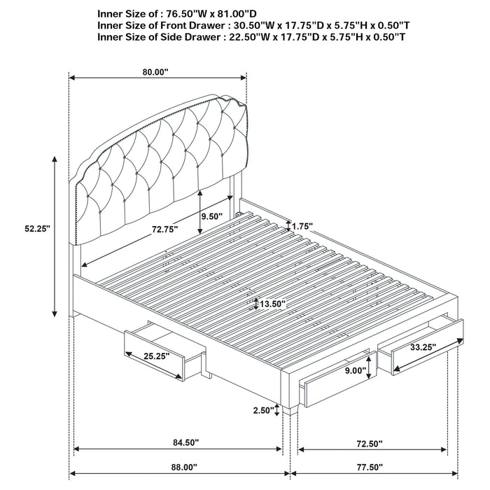 Five Star Furniture - Marianna Panel Platform Storage Bed