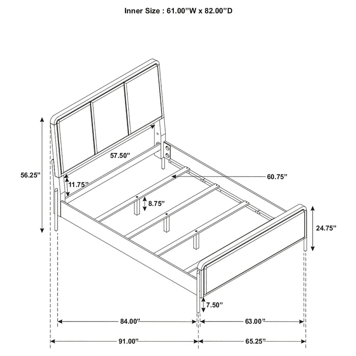 Five Star Furniture - Arini Panel Bed