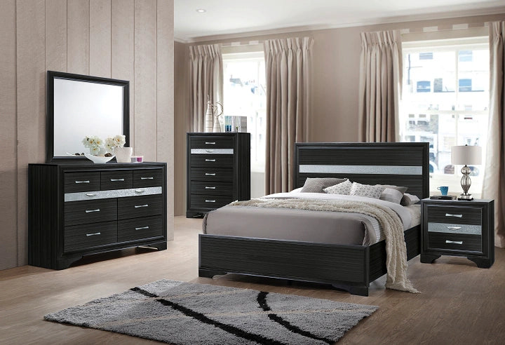 Five Star Furniture - Naima Black Twin Bed