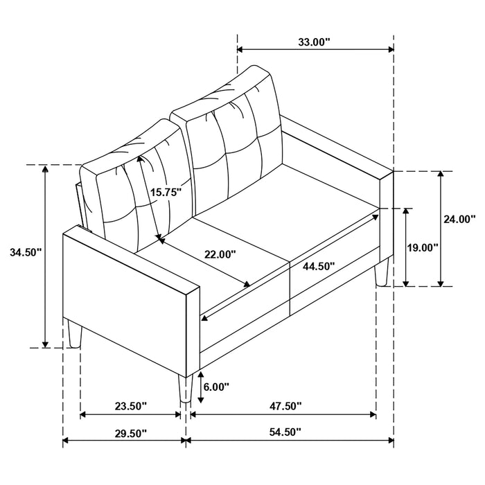 Five Star Furniture - Bowen Loveseat