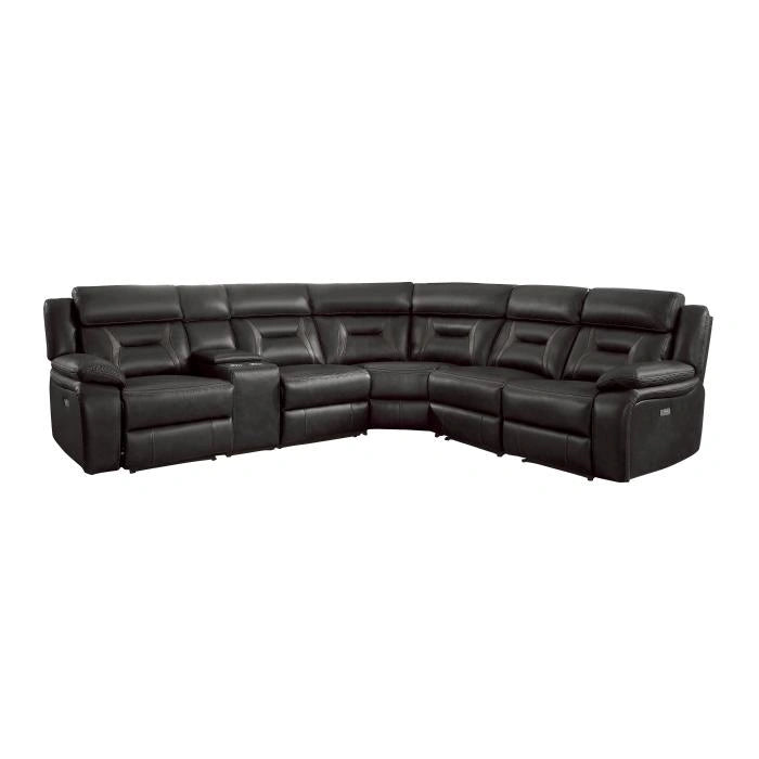 Five Star Furniture - Amite 6pc Sectional Sofa in Dark Gray