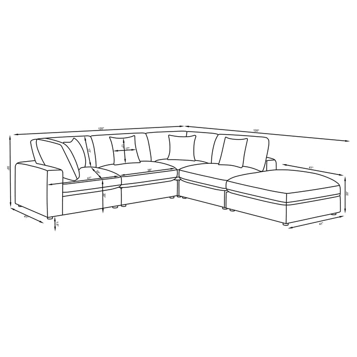 Five Star Furniture - Serene Modular Sectional Sofa
