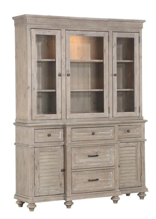Five Star Furniture - Cardano Buffet & Hutch in Light Brown 1689BR-50*