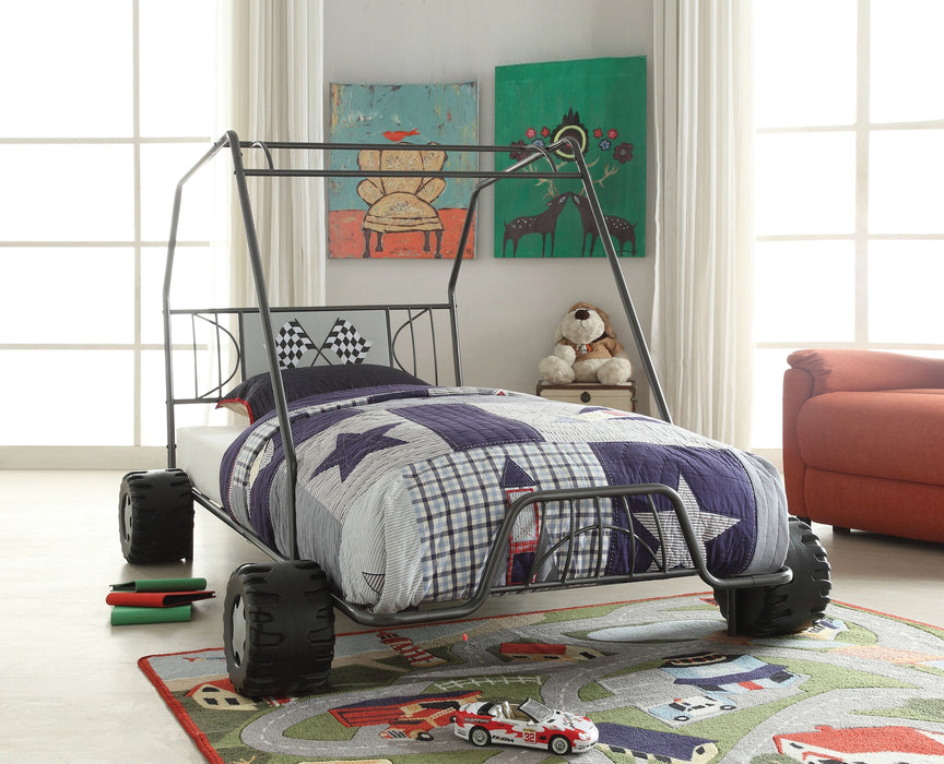 Five Star Furniture - Xander Gunmetal Go Kart Twin Bed
