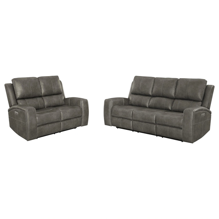 Five Star Furniture - Brickston Triple Power Reclining Sofa Set