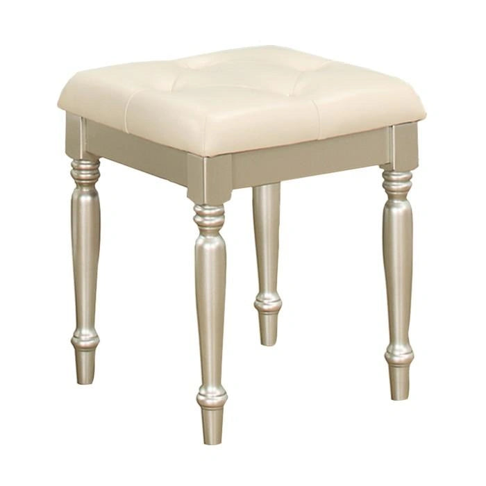 Five Star Furniture - Celandine Vanity Stool in Pearl/Silver 1928-14