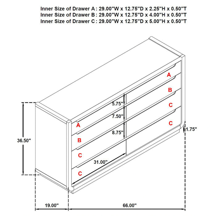 Five Star Furniture - Leandro Dresser
