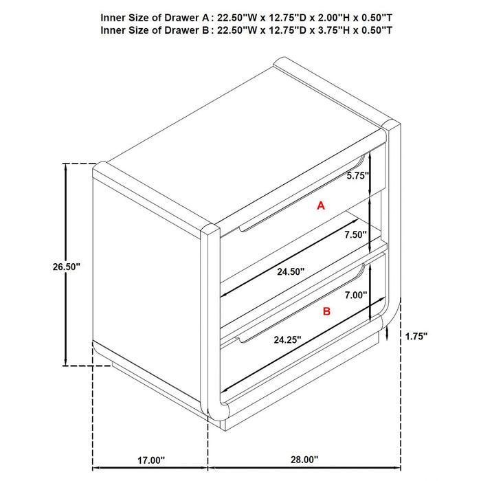 Five Star Furniture - Leandro Nightstand