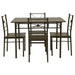 Five Star Furniture - Anna 5-piece Rectangular Dining Set Dark Bronze image