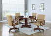 Five Star Furniture - Marietta 5-piece Game Table Set Tobacco and Tan image