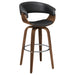 Five Star Furniture - Zion Upholstered Swivel Bar Stool Walnut and Black image