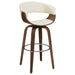 Five Star Furniture - Zion Upholstered Swivel Bar Stool Walnut and Ecru image