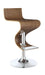 Five Star Furniture - Covina Adjustable Bar Stool Walnut and Chrome image