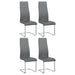 Five Star Furniture - Montclair Upholstered High Back Side Chairs Grey and Chrome (Set of 4) image