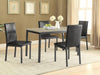 Five Star Furniture - Garza 5-piece Dining Room Set Weathered Grey and Black image