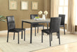 Five Star Furniture - Garza 5-piece Dining Room Set Weathered Grey and Black image