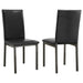 Five Star Furniture - Garza Upholstered Dining Chairs Black (Set of 2) image