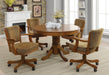 Five Star Furniture - Mitchell 5-piece Game Table Set Amber and Brown image