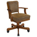 Five Star Furniture - Mitchell Upholstered Game Chair Olive-brown and Amber image