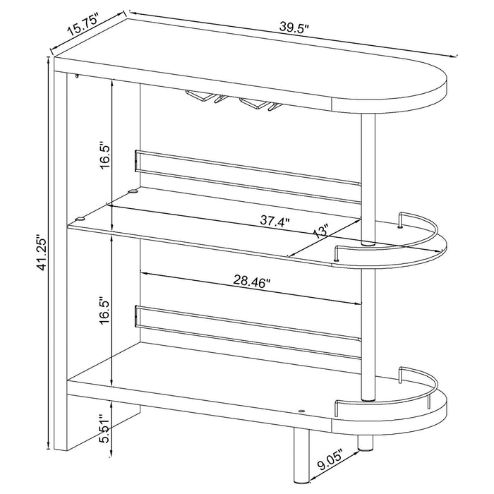 Five Star Furniture - Adolfo Bar Shelf