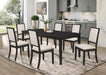 Five Star Furniture - Louise 5-piece Dining Set Black and Cream image