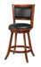 Five Star Furniture - Broxton Upholstered Swivel Counter Height Stools Chestnut and Black (Set of 2) image