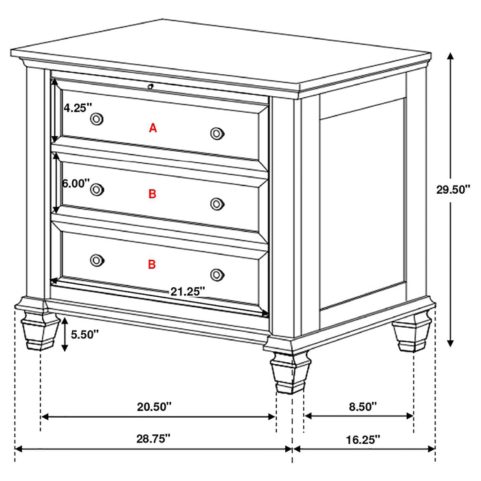 Five Star Furniture - Sandy Beach Nightstand