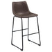 Five Star Furniture - Michelle Armless Bar Stools Two-tone Brown and Black (Set of 2) image